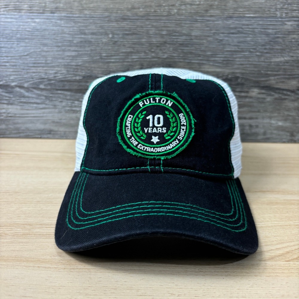 Fulton Beer‎ Hat Cap Snapback Black Green Brewery Minnesota Adjustable